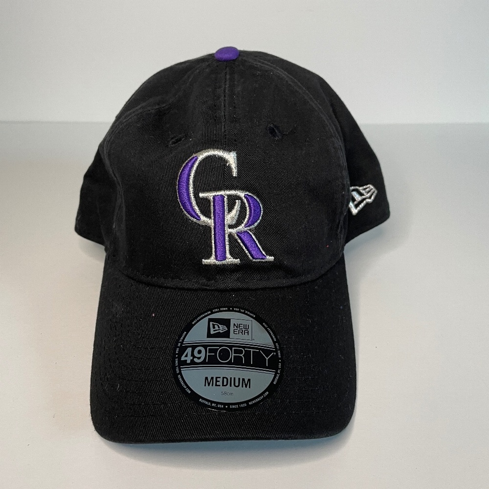 NEW Colorado Rockies Hat Black New Era Medium MLB Baseball Curved Brim Mens